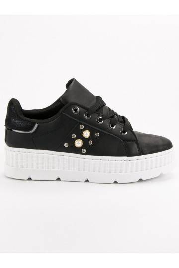 Sapatos plataforma pretos 2