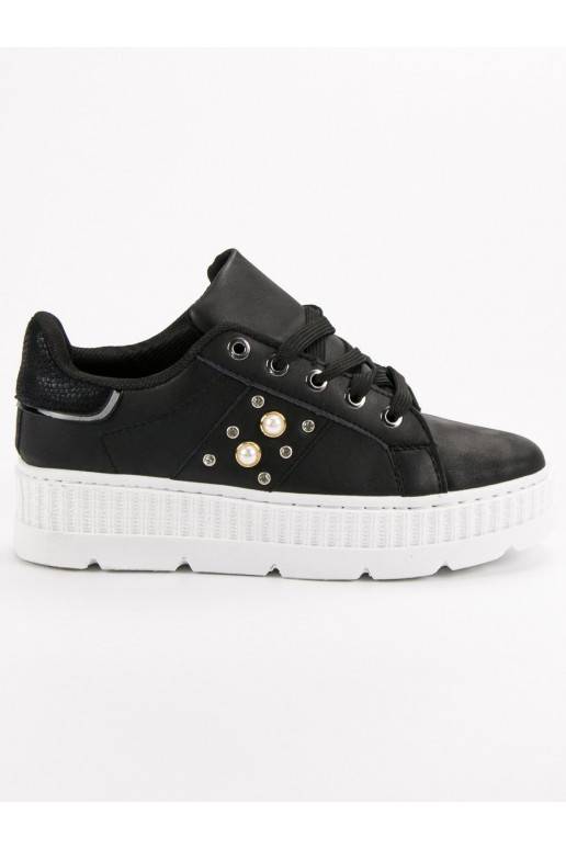 Juodos spalvos batai su platforma  - 2