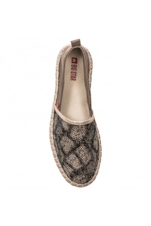 Alpercatas na cor dourada Big Star BAT_FF274A515 GOLD