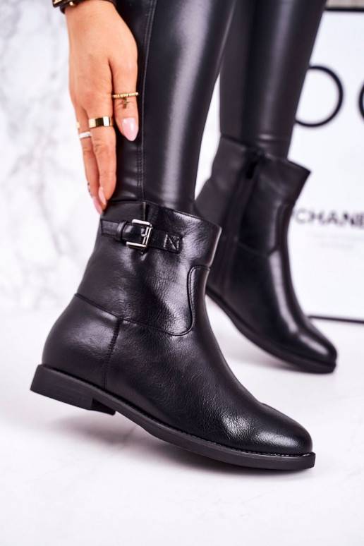 Pašiltinti aulinukai su sagtimis juodos spalvos J.STAR But - 1 Pašiltinti aulinukai su sagtimis juodos spalvos J.STAR But - 1