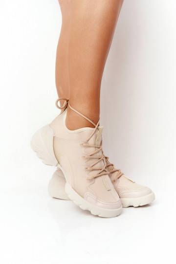 Sapatos elegantes de lazer bege Born This Way 2