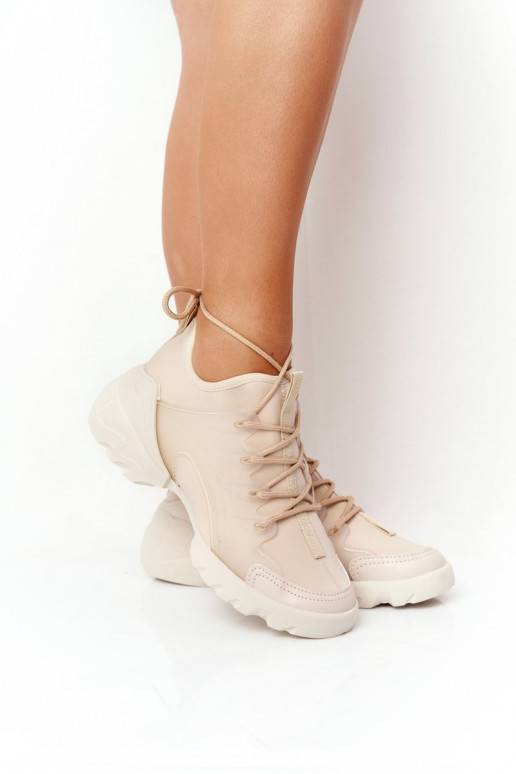 Sapatos elegantes de lazer bege Born This Way