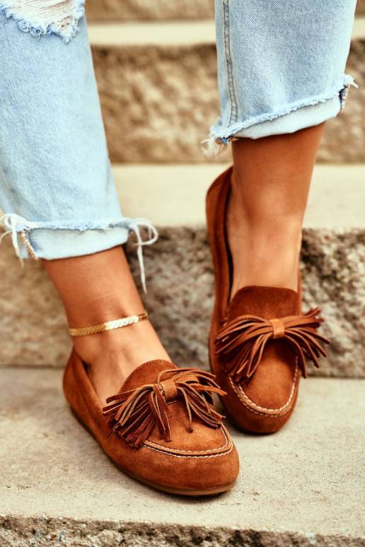 Mocassins Couro natural cor marrom 04830