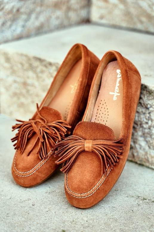 Mocassins Couro natural cor marrom 04830