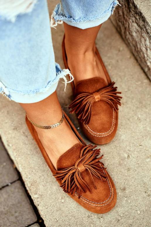 Mocassins Couro natural cor marrom 04830