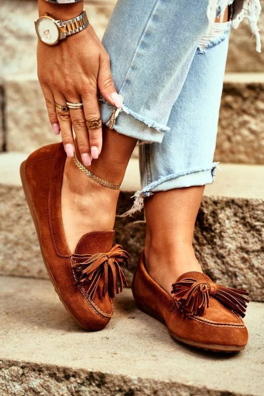 Mocassins Couro natural cor marrom 04830