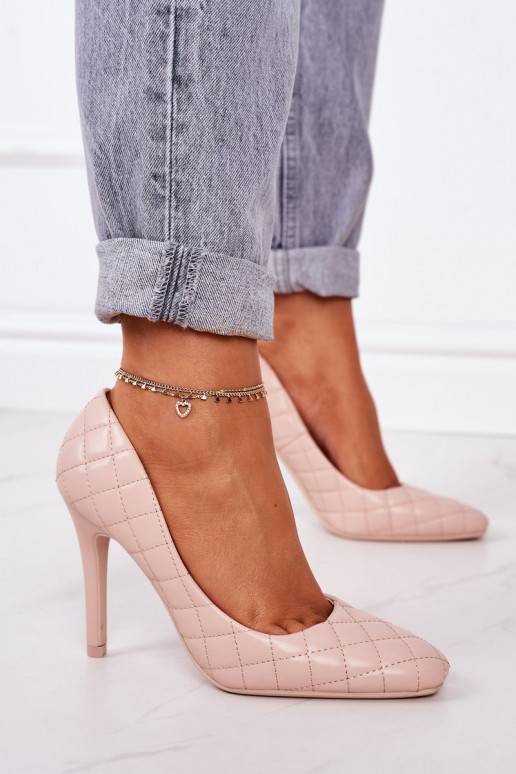 Sapatos acolchoados de salto alto... Sapatos acolchoados de salto alto...