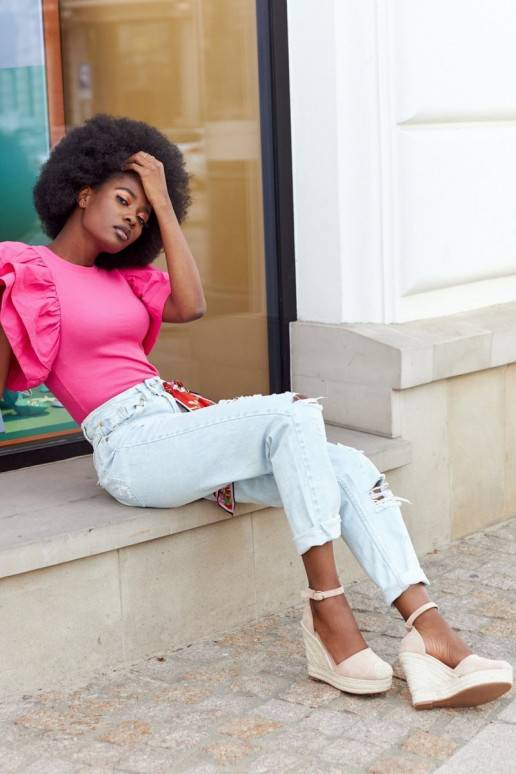 Sandálias plataforma bege Sandálias plataforma bege