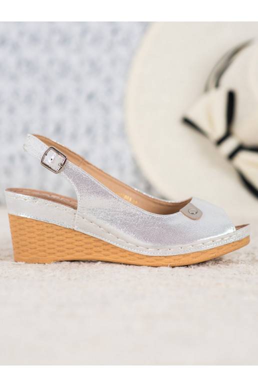 Sandália plataforma com brilho Sandália plataforma com brilho