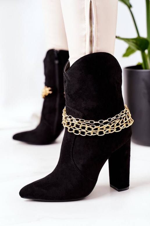 Botas aquecidas com salto preto Good... Botas aquecidas com salto preto Good...