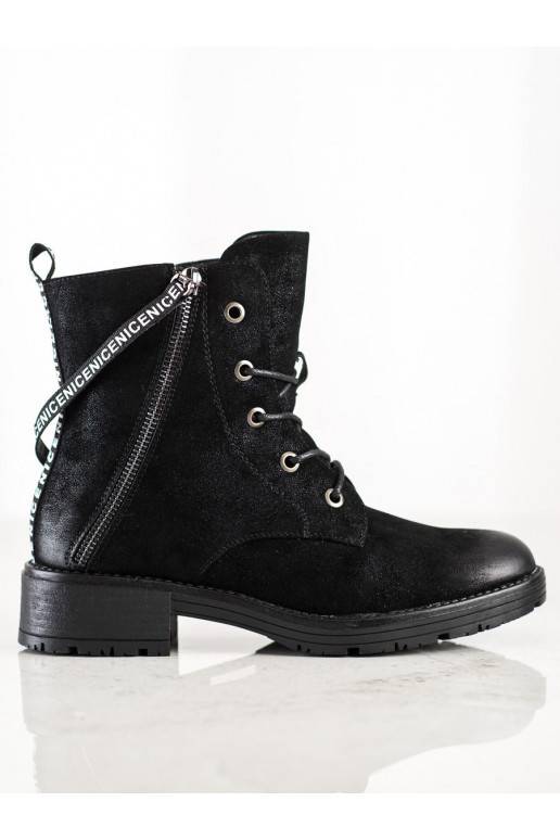 Botas com salto decorado VINCEZA Botas com salto decorado VINCEZA