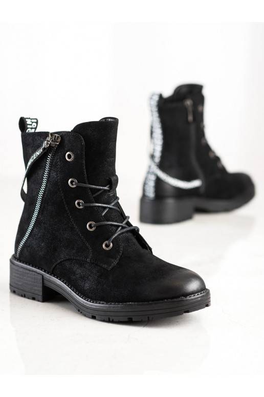 Botas com salto decorado VINCEZA