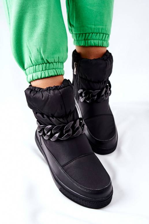 Botas de neve quentes em Kharich preto