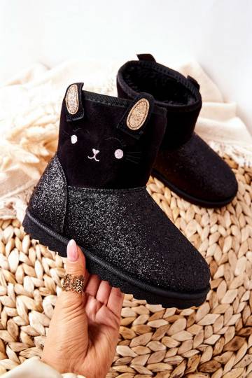 Botas de neve infantis na cor preta Coreris