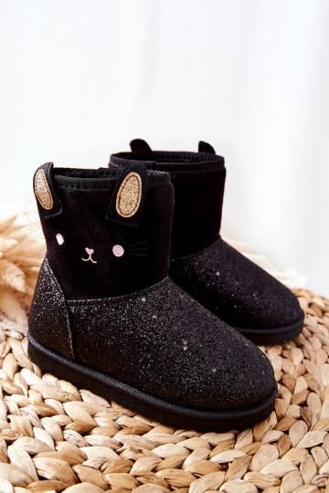 Botas de neve infantis na cor preta Coreris 2