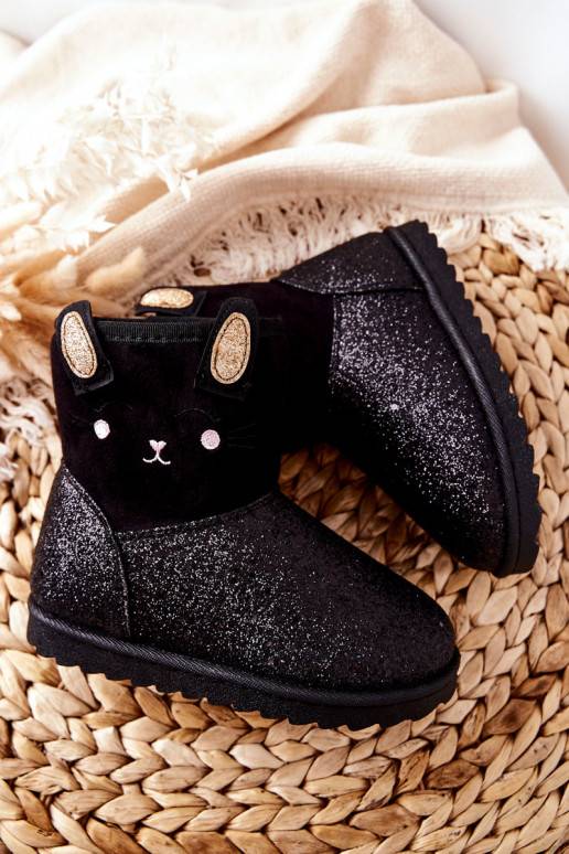 Botas de neve infantis na cor preta Coreris