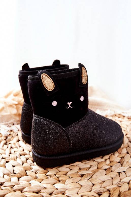 Botas de neve infantis na cor preta Coreris