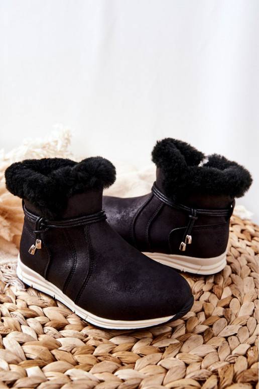 Botas de neve infantis Big Star BB374056BS pretas