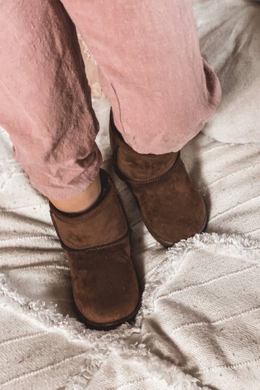 Botas quentes de inverno infantil na cor marrom Gooby