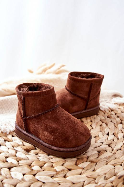 Botas quentes de inverno infantil na cor marrom Gooby