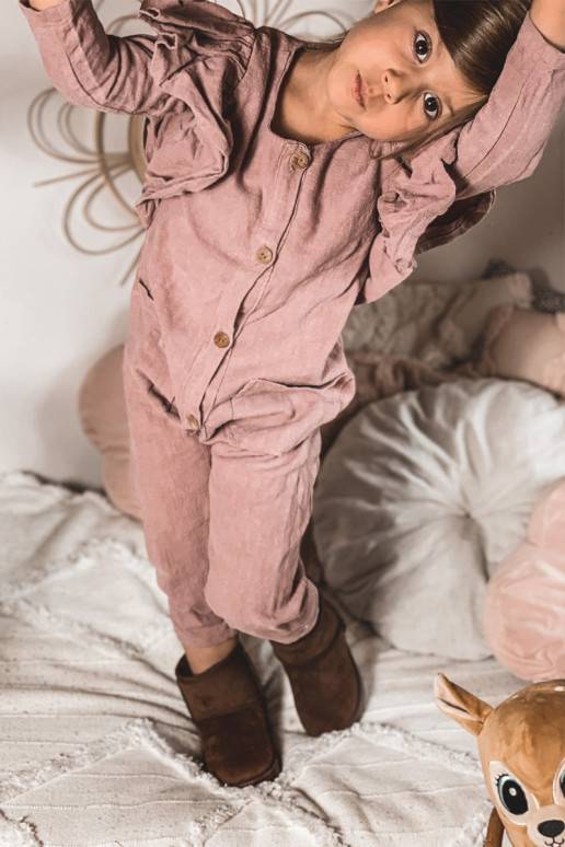 Botas quentes de inverno infantil na cor marrom Gooby