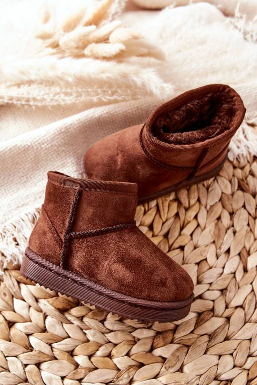 Botas quentes de inverno infantil na cor marrom Gooby