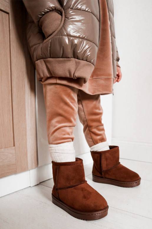 Botas quentes de inverno infantil na cor marrom Gooby