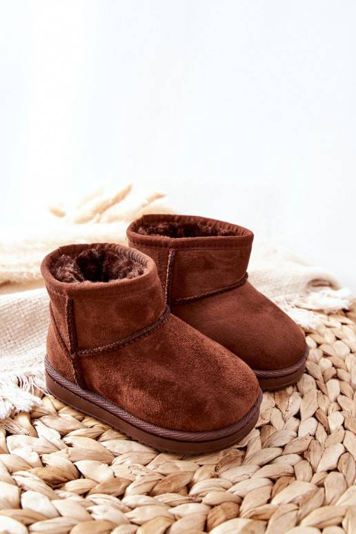 Botas quentes de inverno infantil na cor marrom Gooby