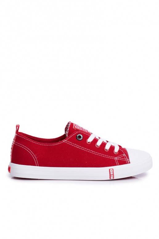 Sapatos femininos Big Star cor vermelha BAT_FF274089 RED