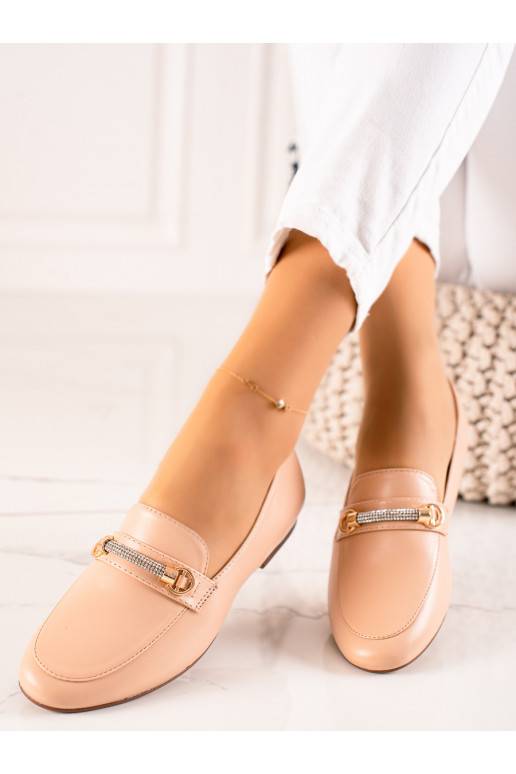 Mocassins de estilo elegante com ilhós brilhantes