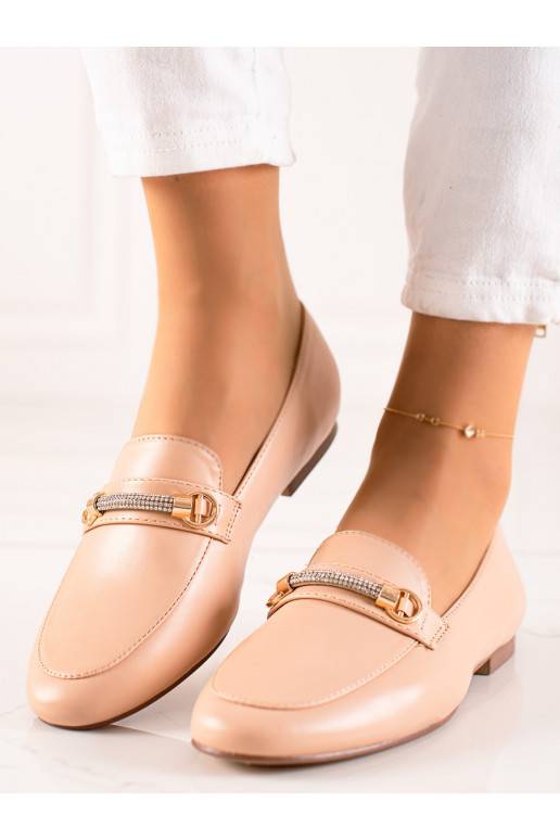 Mocassins de estilo elegante com ilhós brilhantes