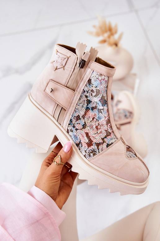 Botas bege Botas bege