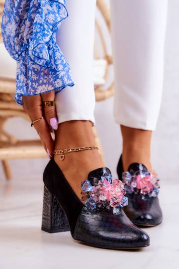 Sapatos com salto preto Sofie