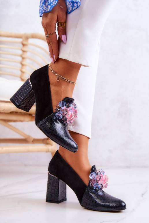 Sapatos com salto preto Sofie