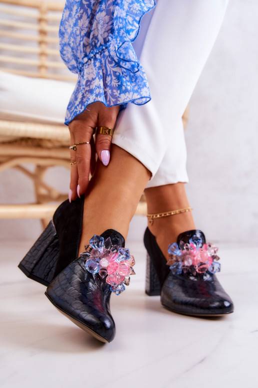 Sapatos com salto preto Sofie