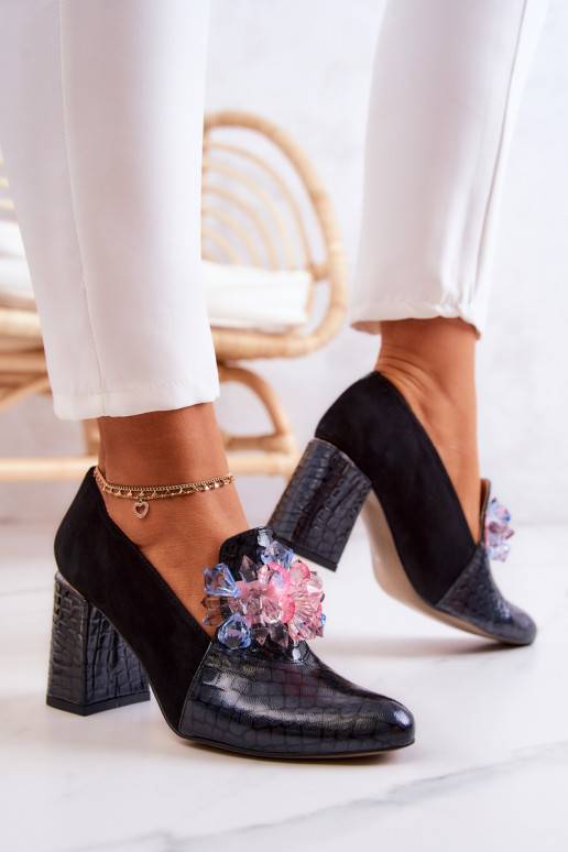 Sapatos com salto preto Sofie