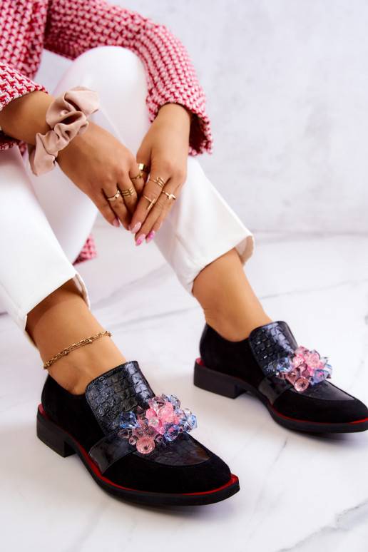 Botas de camurça com enfeites Davine... Botas de camurça com enfeites Davine...