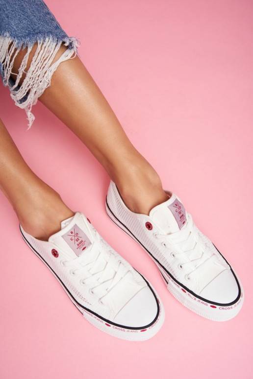 Sapatos de lazer Cross Jeans cor branca