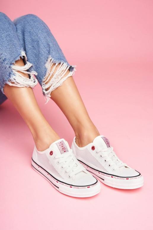 Sapatos de lazer Cross Jeans cor branca
