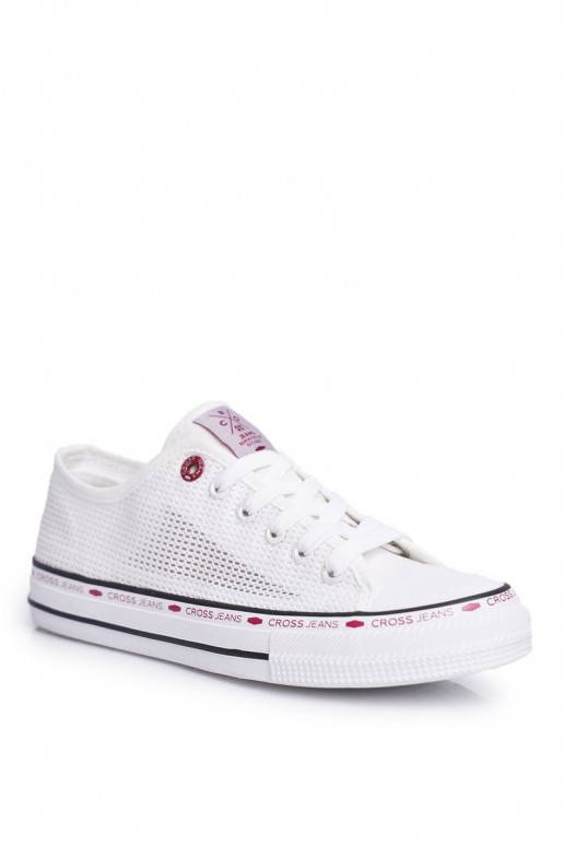 Sapatos de lazer Cross Jeans cor branca Sapatos de lazer Cross Jeans cor branca