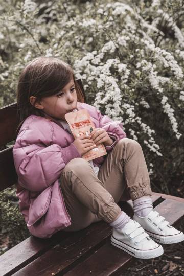 Calçado casual infantil com fechos adesivos na cor branca Foster 2