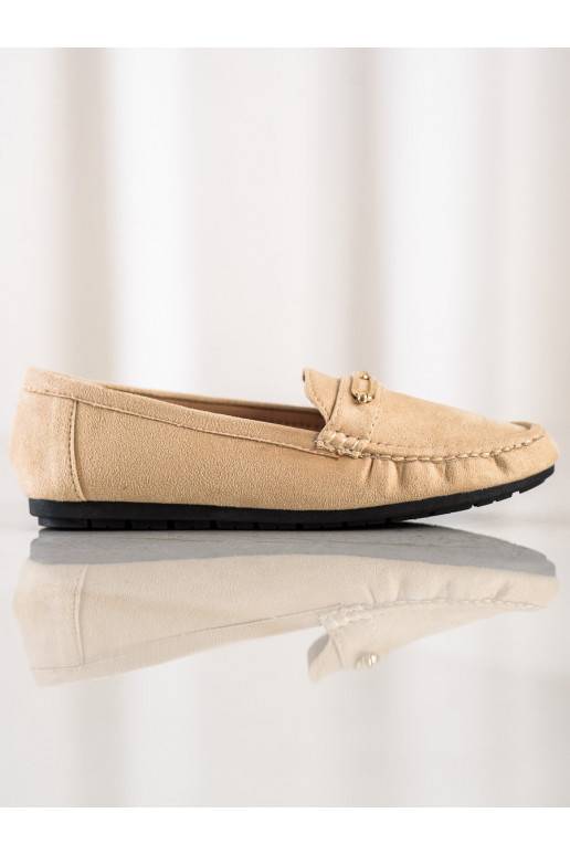 Mocassins bege confortáveis