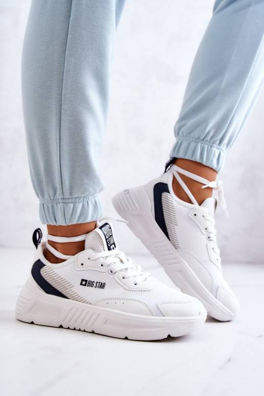 Modelo de tênis da moda sapatos Big Star cor branca