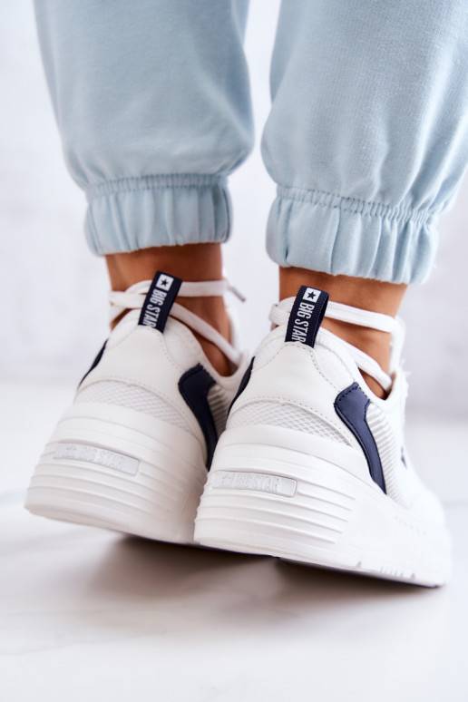 Modelo de tênis da moda sapatos Big Star cor branca