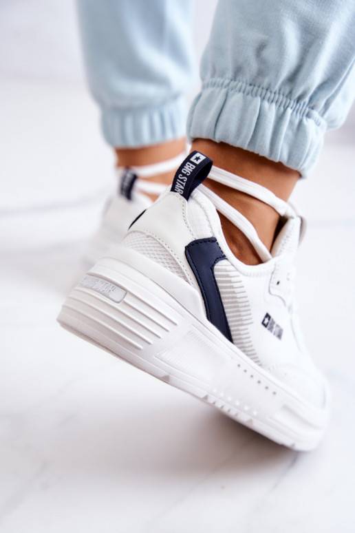 Modelo de tênis da moda sapatos Big Star cor branca