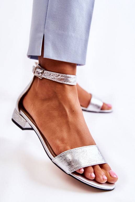 Sandálias na cor prata da Shanley Sandálias na cor prata da Shanley