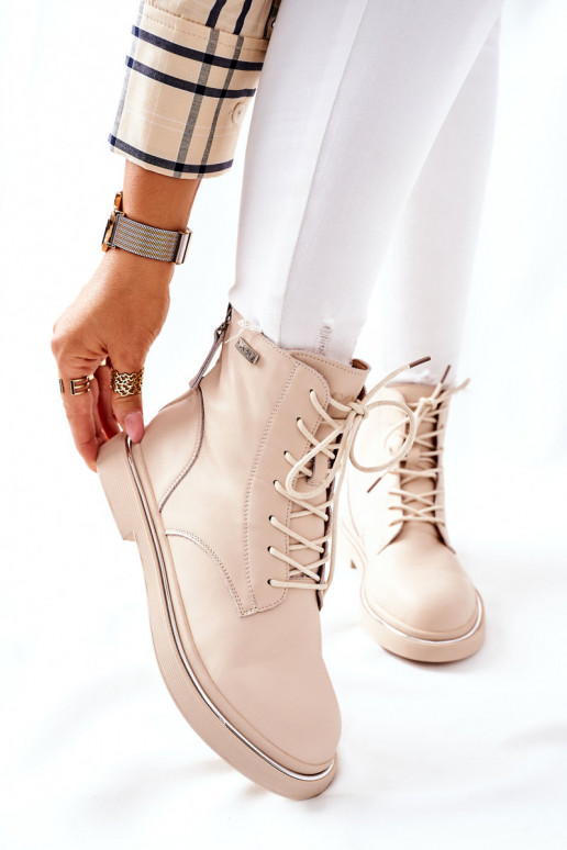 Botas femininas bege