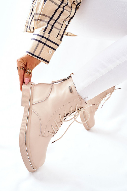 Botas femininas bege