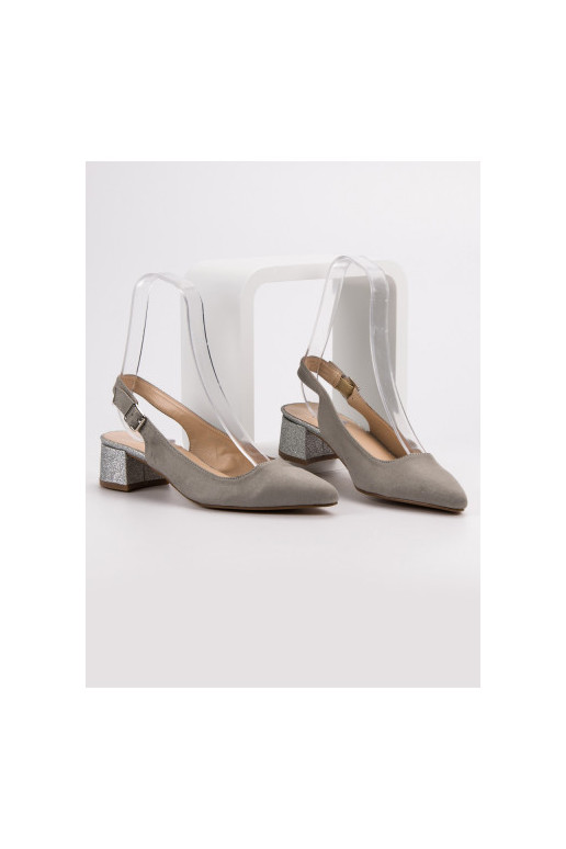 Sapatos com salto brilhante YL381G