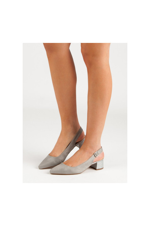Sapatos com salto brilhante YL381G